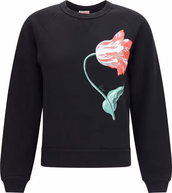 Kenzo Black Cotton Sweatshirt