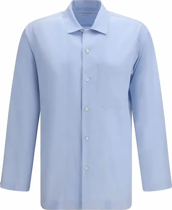 Umit Benan Blue Silk Shirt