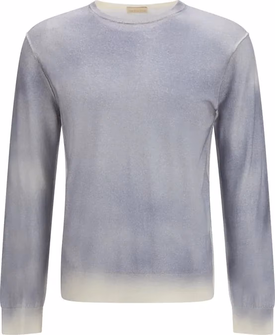 Aragona Cashmere Gray Wool Oves Aries Sweatshirt