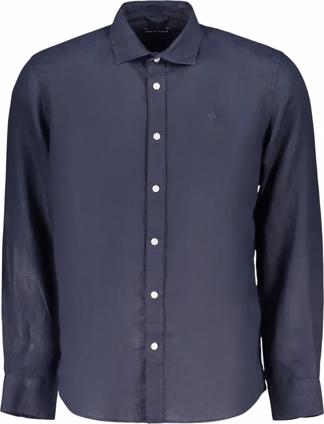 North Sails Blue Linen Men's Shirt