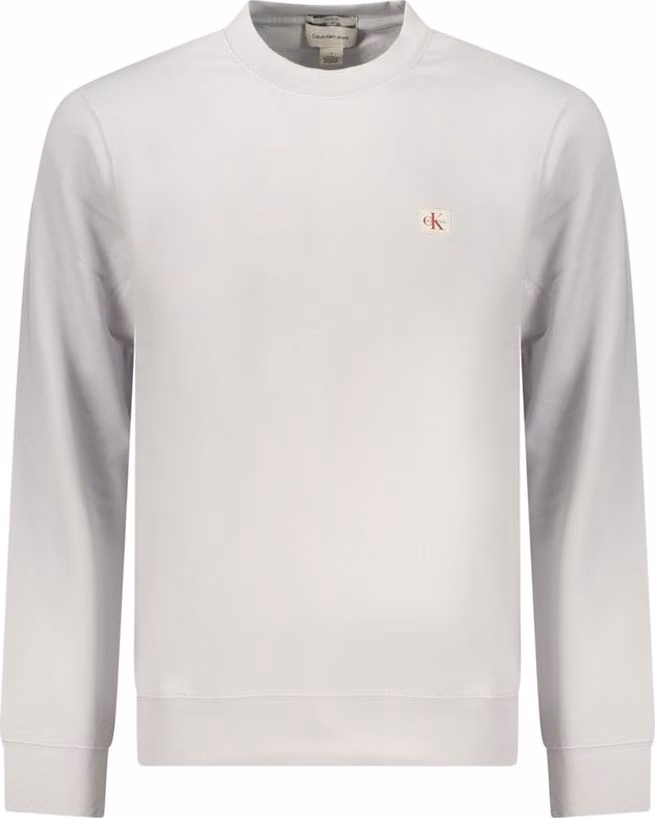 Calvin Klein Gray Cotton Men Sweatshirt