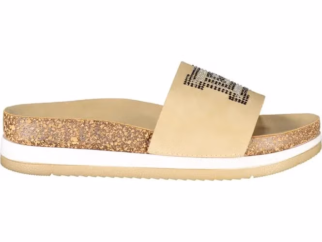 Laura Biagiotti Beige Polyurethane Women's Slipper