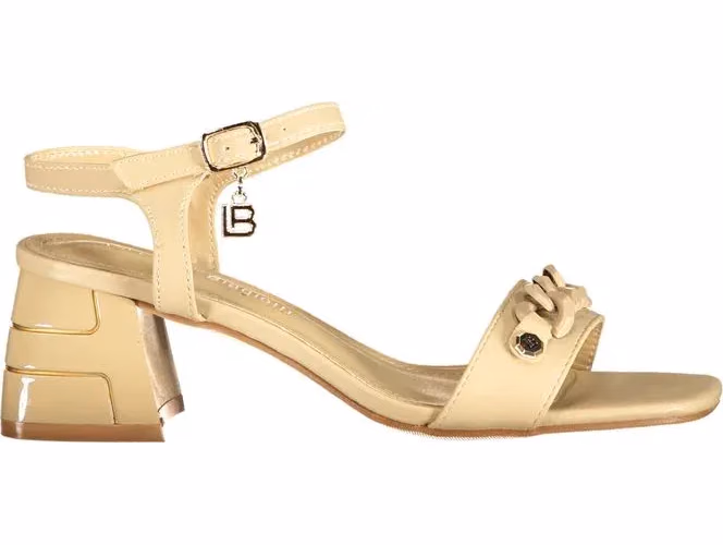 Laura Biagiotti Beige Polyurethane Women Sandal