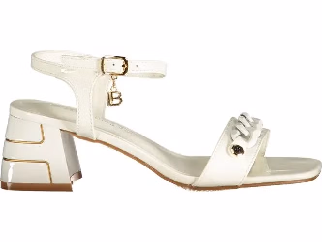 Laura Biagiotti White Polyurethane Women's Sandal