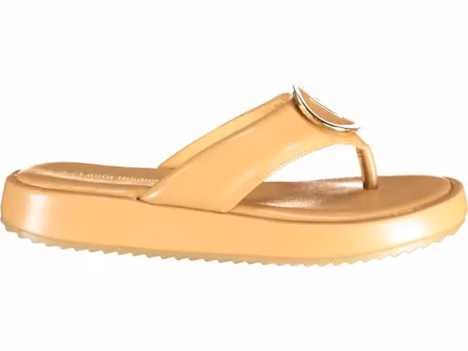 Laura Biagiotti Beige Polyurethane Women's Sandal