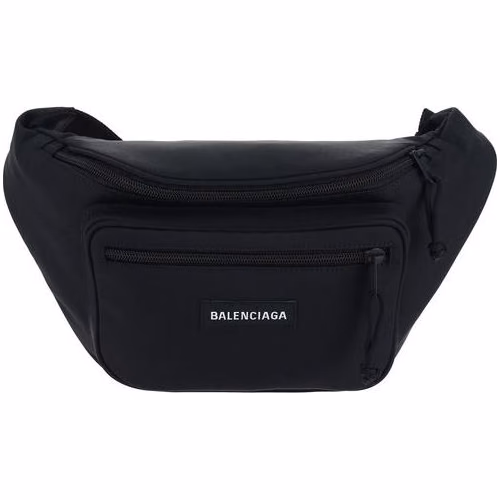 Balenciaga Black Polyester Clutch Bag