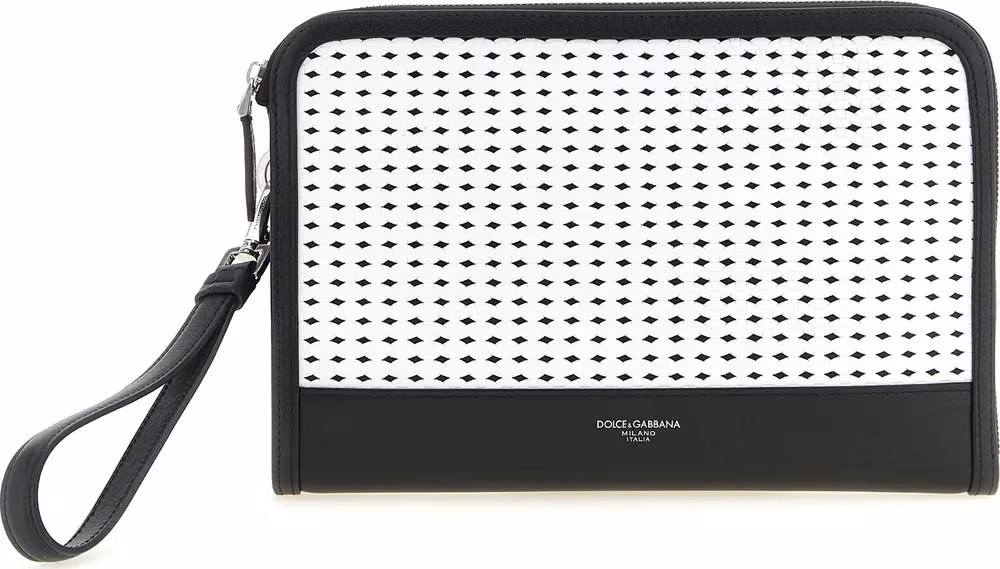 Dolce & Gabbana Bicolor Calfskin Clutch Bag