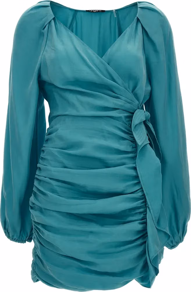 Ungaro Blue Lyocell Mini Skirt
