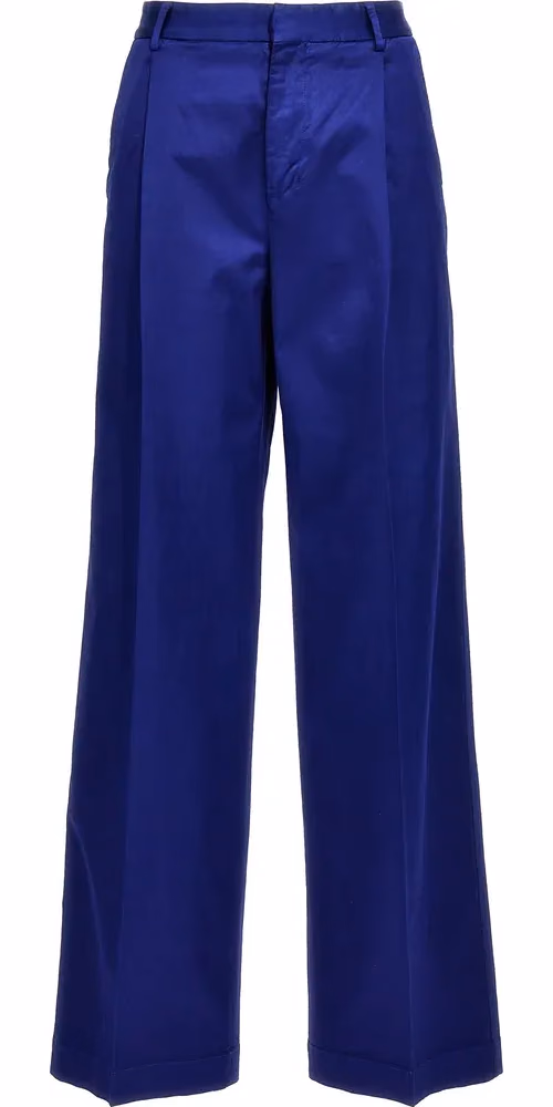 CELLAR DOOR Blue Cotton Casual Pants