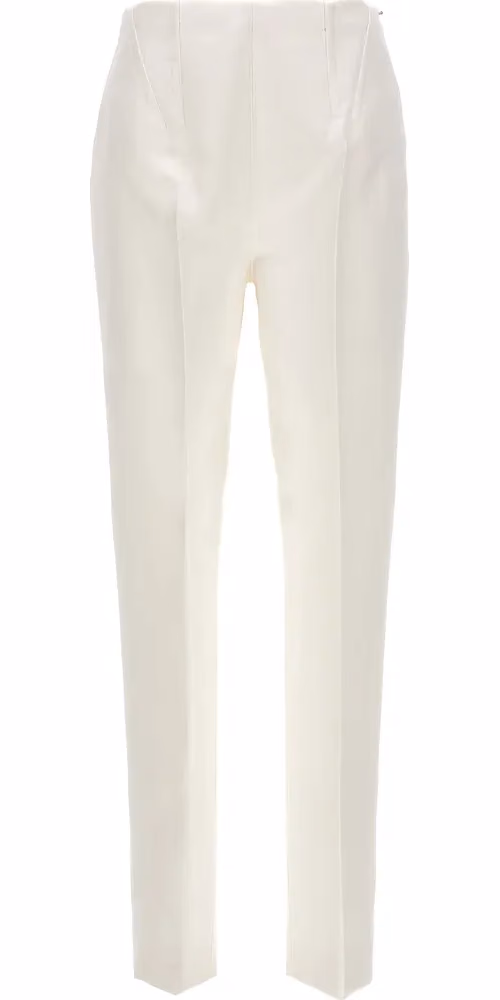 Sportmax White Acetate Dress Pants