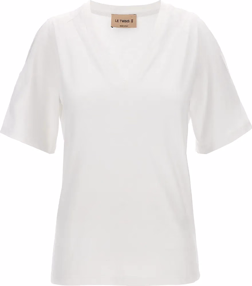 LE TWINS White Cotton T-Shirt