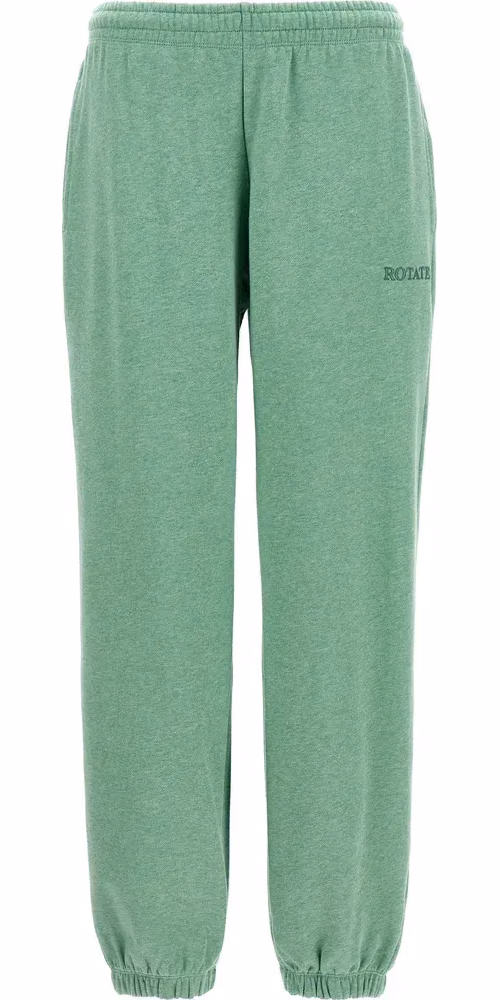 ROTATE BIRGER CHRISTENSEN Bicolor Cotton Joggers (Workout Pants)