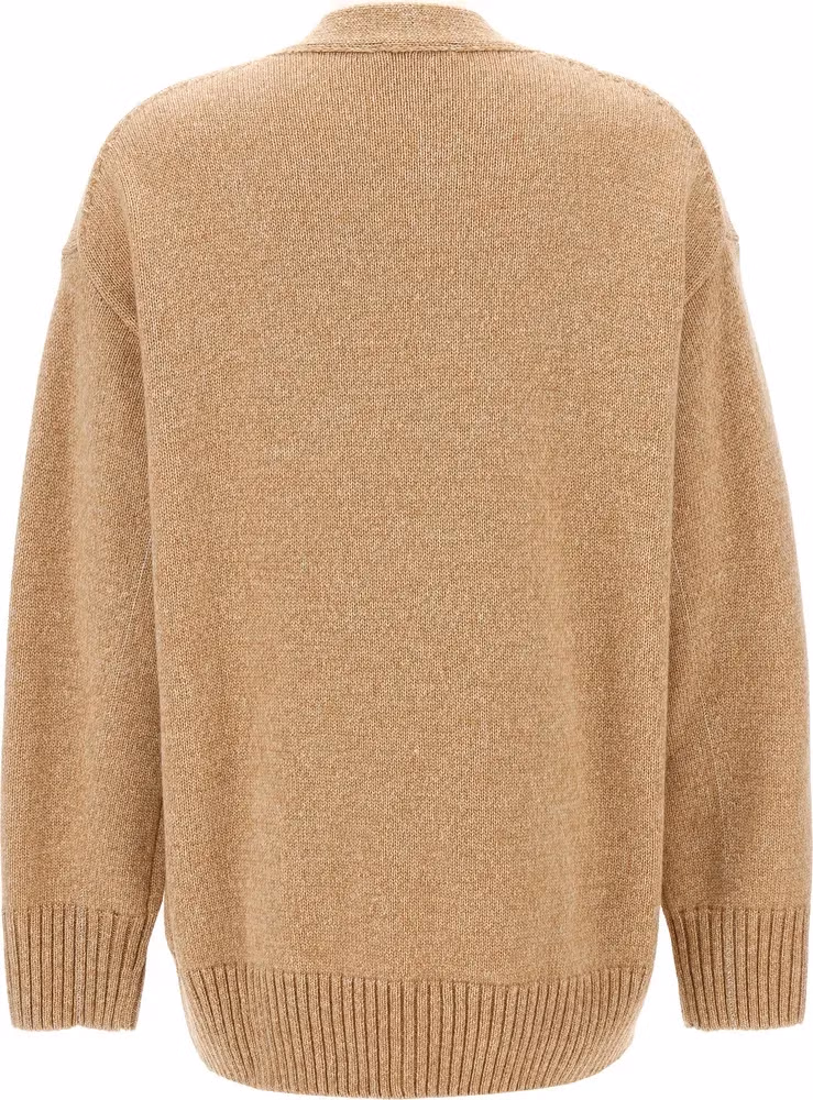 Paco Rabanne Beige Wool Cardigan