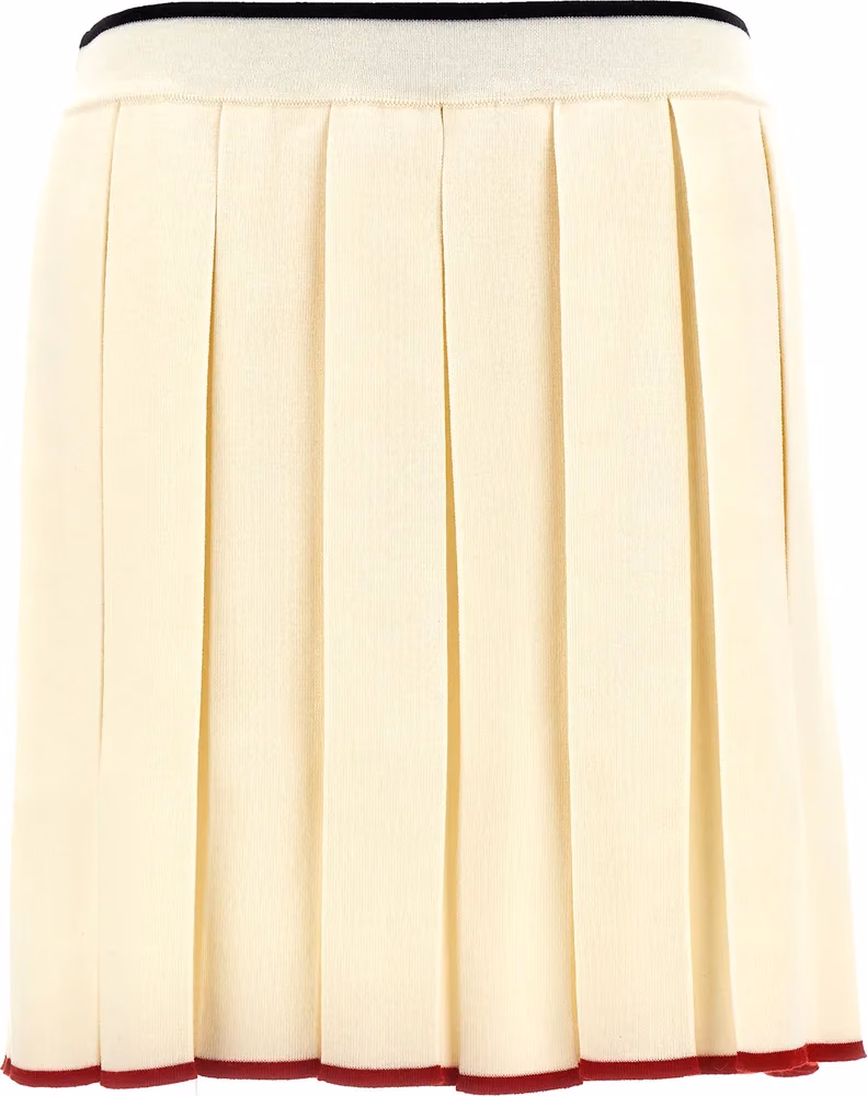 Thom Browne White Virgin Wool Long Skirt
