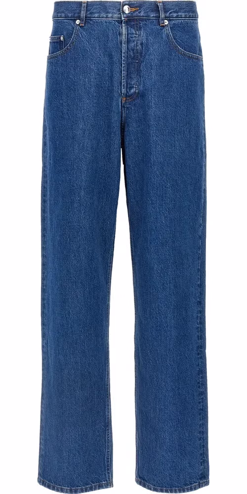 A.P.C. Blue Cotton Straight-Leg Jeans