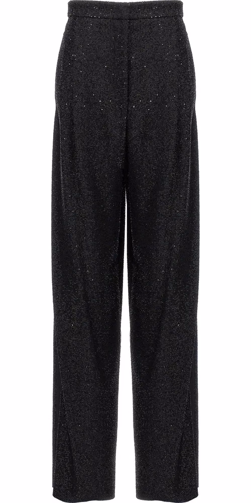 Max Mara Black Viscose Dress Pants