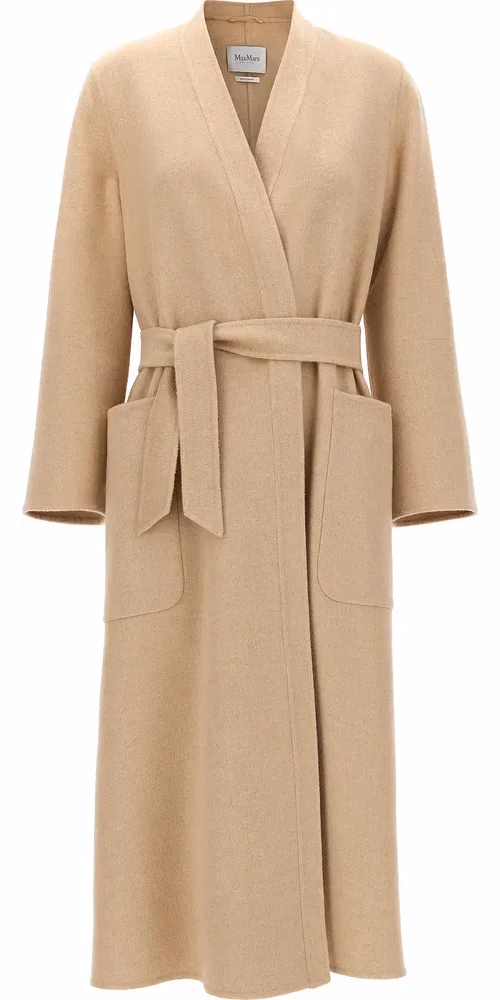 Max Mara Beige Wool Coat