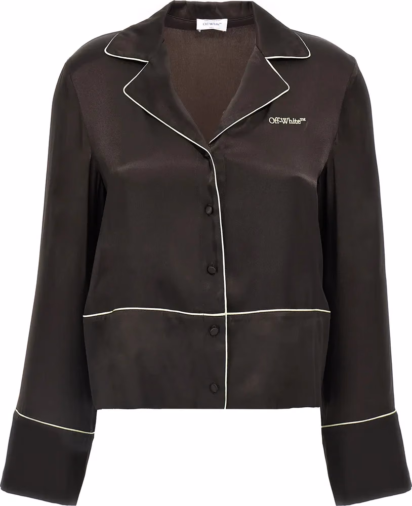 Off-White Black Acetate Blouse