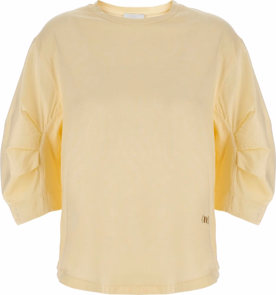 NUDE Beige Cotton T-Shirt