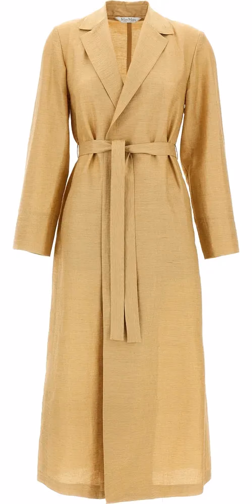 Max Mara Beige Fluorofiber Coat