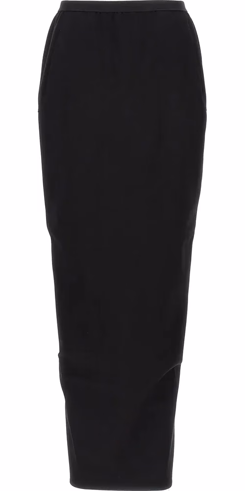 Rick Owens Black Wool Mini Skirt