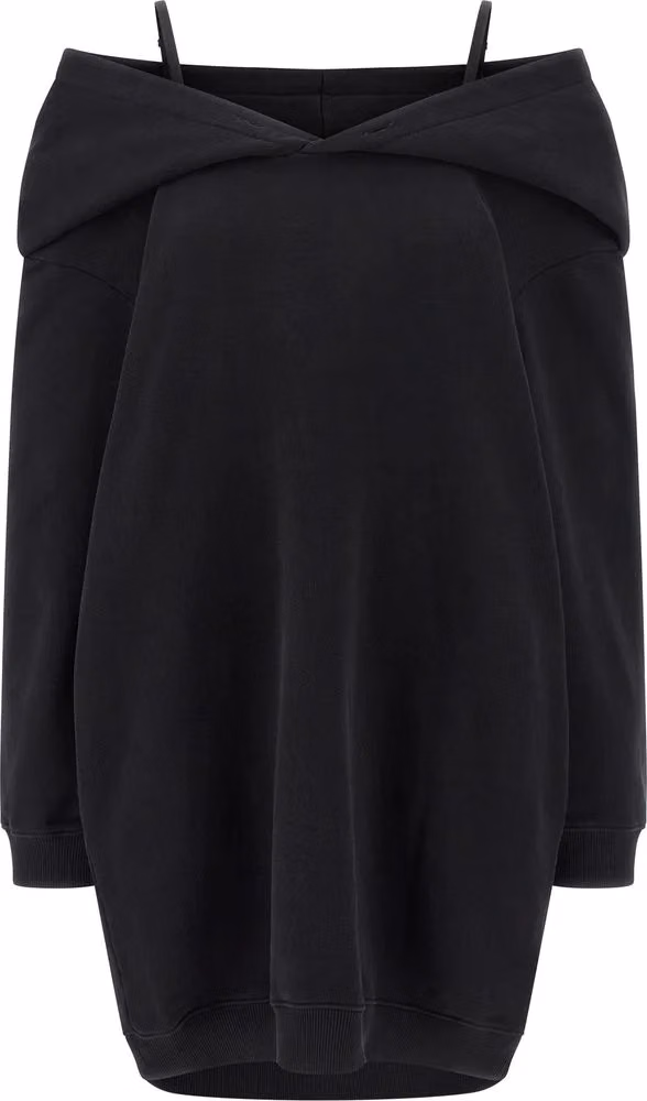 MM6 Maison Margiela Black Cotton Short Dress