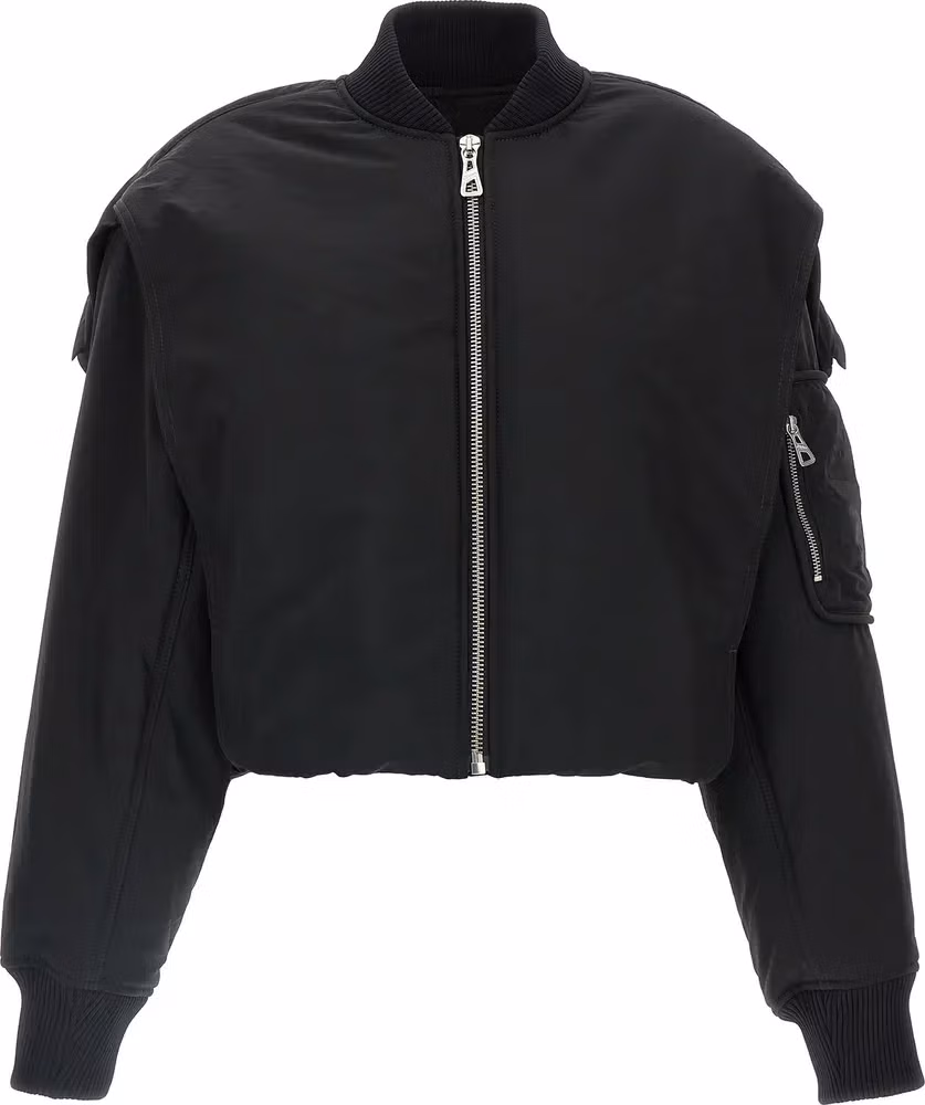 Jean Paul Gaultier Black Polyethylene Bomber
