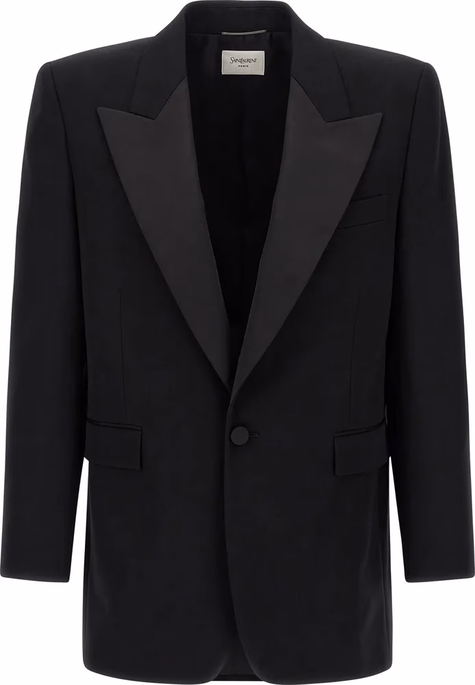 Saint Laurent Black Wool Blazer