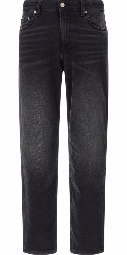 Department 5 Black Cotton Straight-Leg Jeans