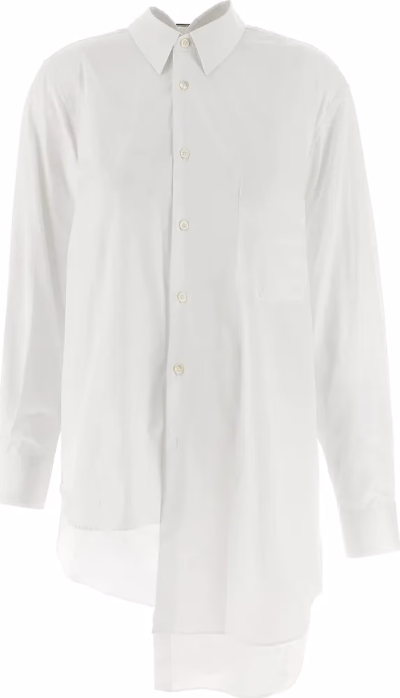 Comme Des Garçons White Cotton Blouse