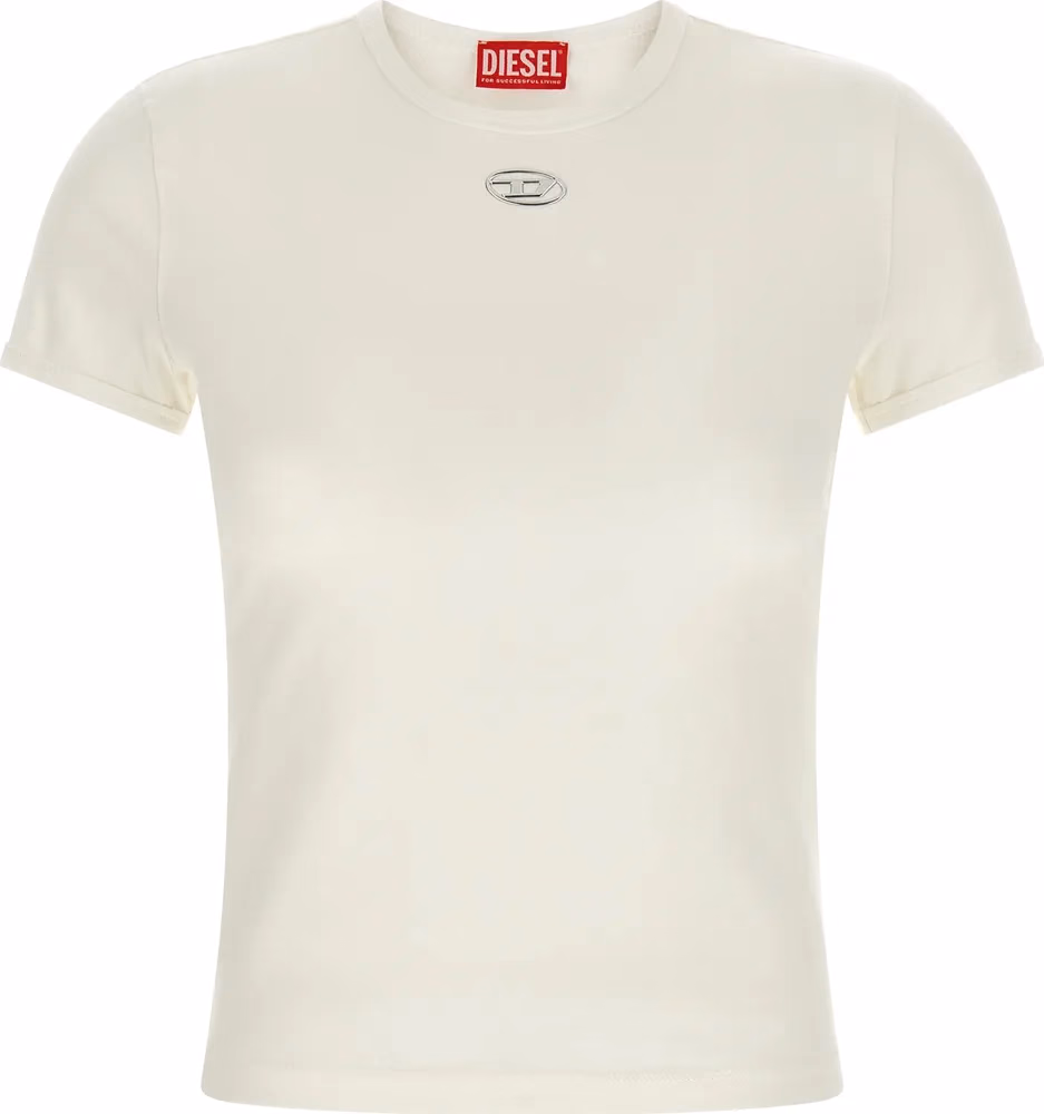 Diesel White Cotton T-Shirt