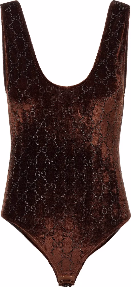 Gucci Brown Polyamide Bodysuit