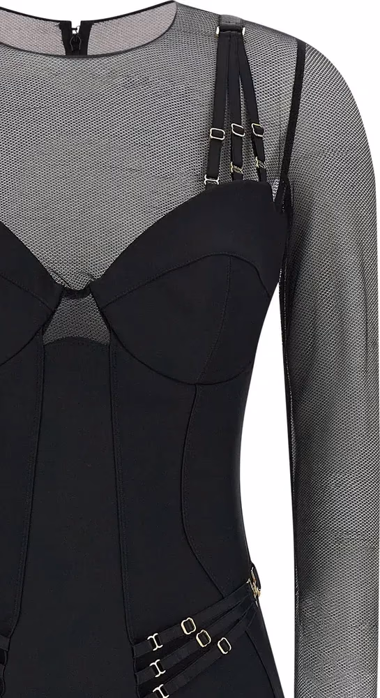 Elisabetta Franchi Black Polyamide Jumpsuit