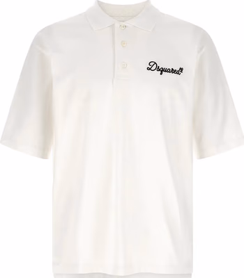 White Cotton Polo Shirt