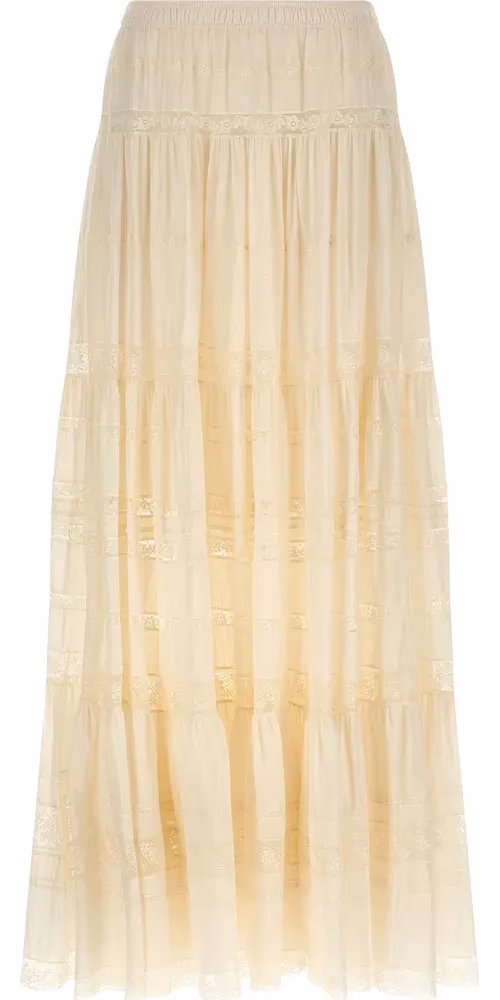 Ermanno Scervino White Cotton Mini Skirt
