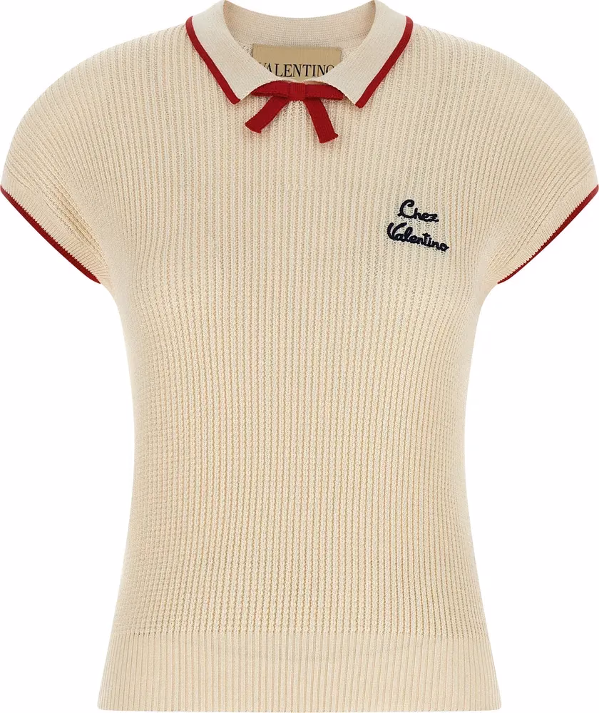 Valentino Garavani Beige Cotton Shortsleeve Shirt