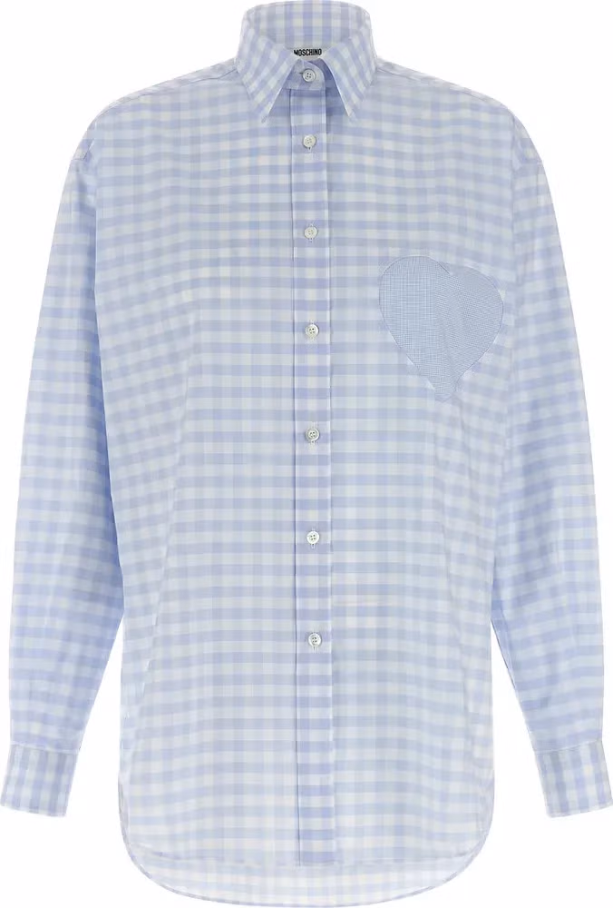 Moschino Blue Cotton Blouse