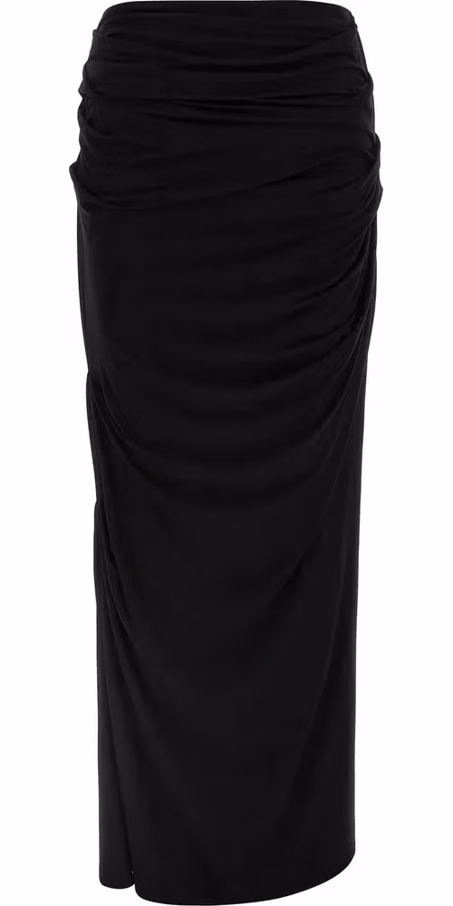 Entire Studios Black Viscose Mini Skirt