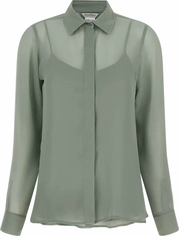 Max Mara Bicolor Silk Blouse