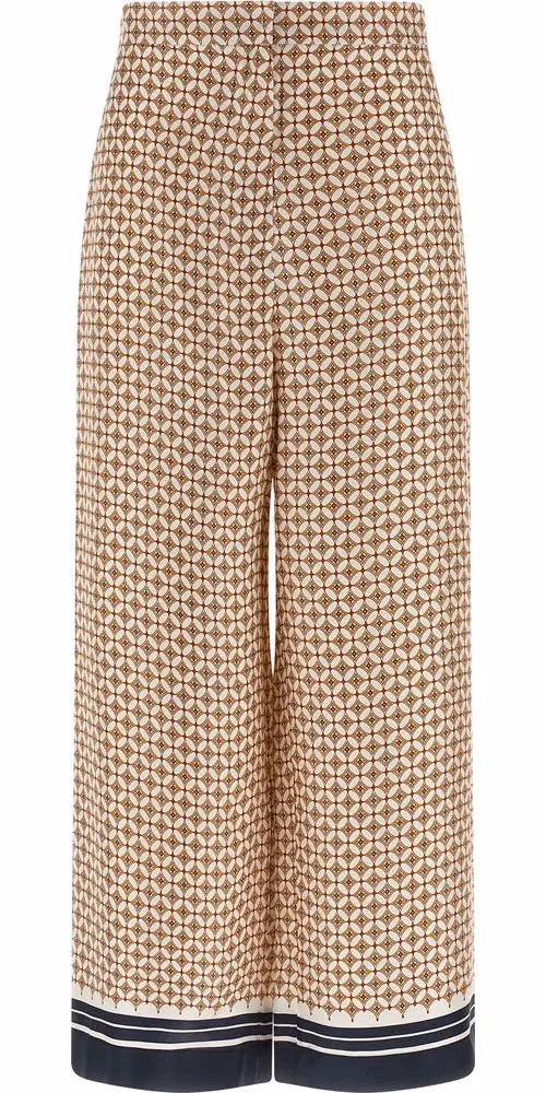 Max Mara Blue Silk Pants