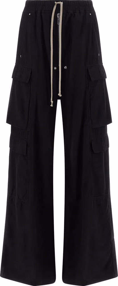 DRKSHDW Black Cotton Cargo Pants