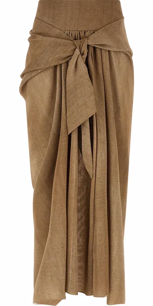 Ermanno Scervino Beige Polyester Mini Skirt
