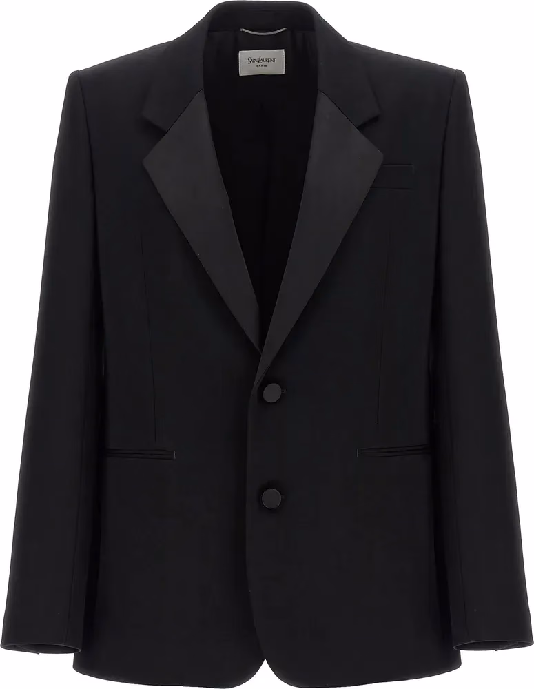 Saint Laurent Black Wool Blazer