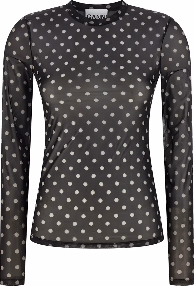 Ganni Black Polyester Sweatshirt