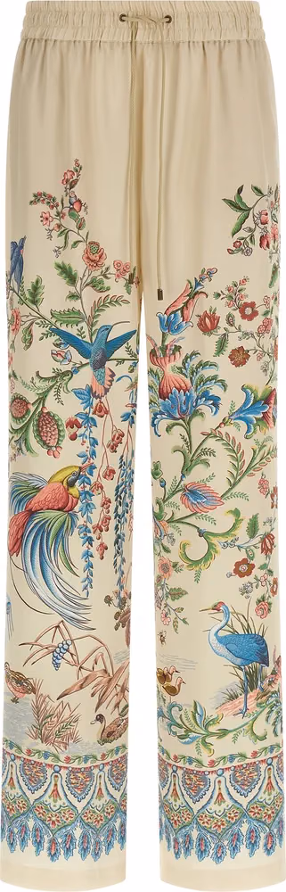 Etro Beige Polyester Casual Pants