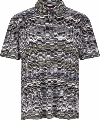 Bicolor Cotton Polo Shirt