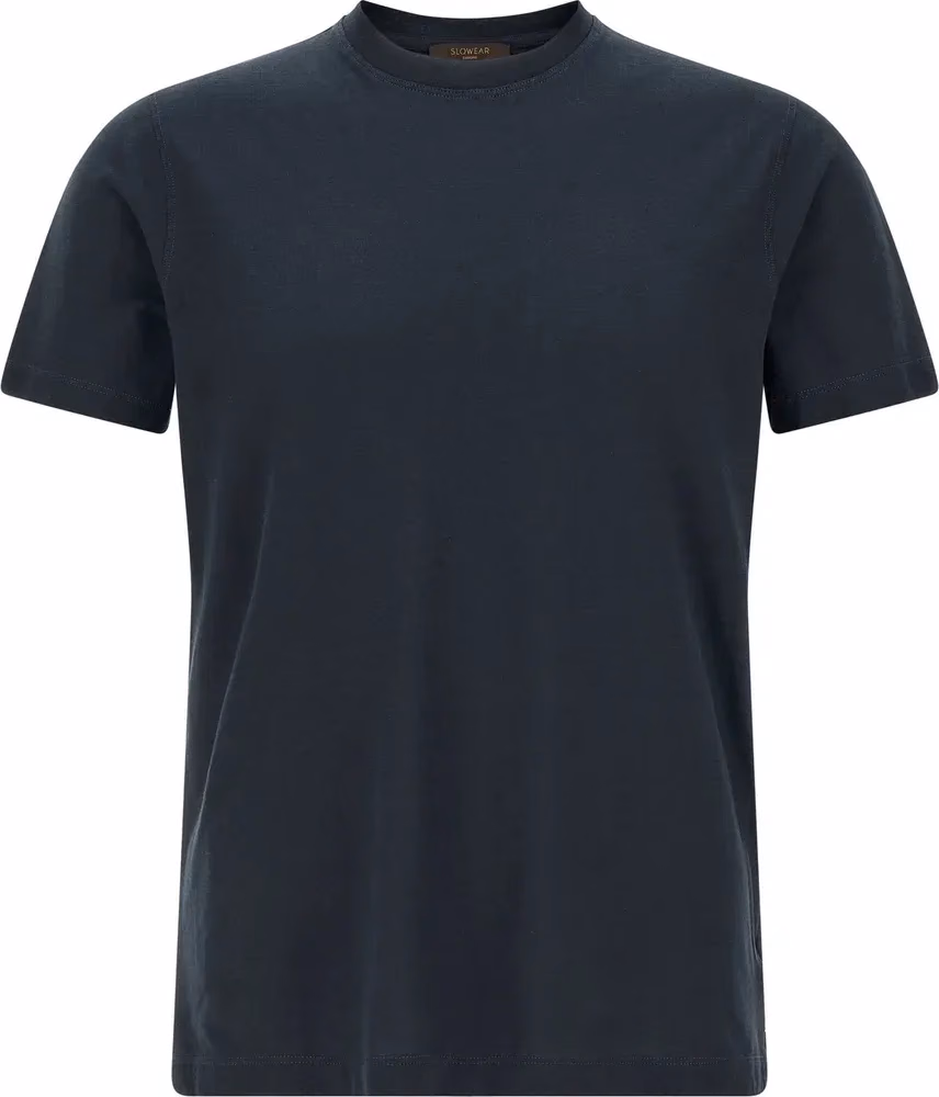 ZANONE Blue Cotton T-Shirt