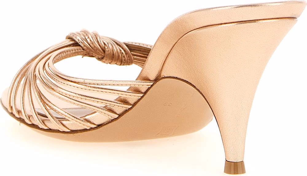 Gianvito Rossi Multicolor Lamb Leather Stiletto Heel Sandals
