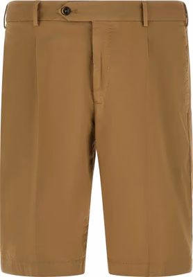 Beige Cotton Bermuda Shorts