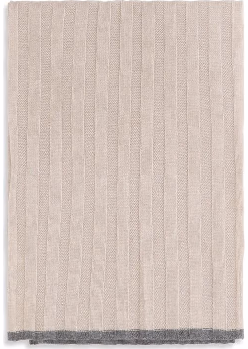Brunello Cucinelli Beige Cashmere Scarf
